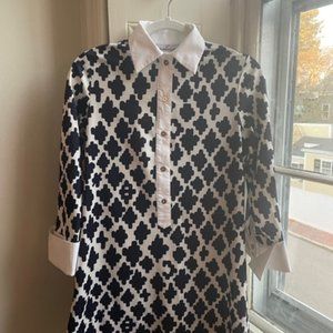 CK Bradley Navy and White Tunic